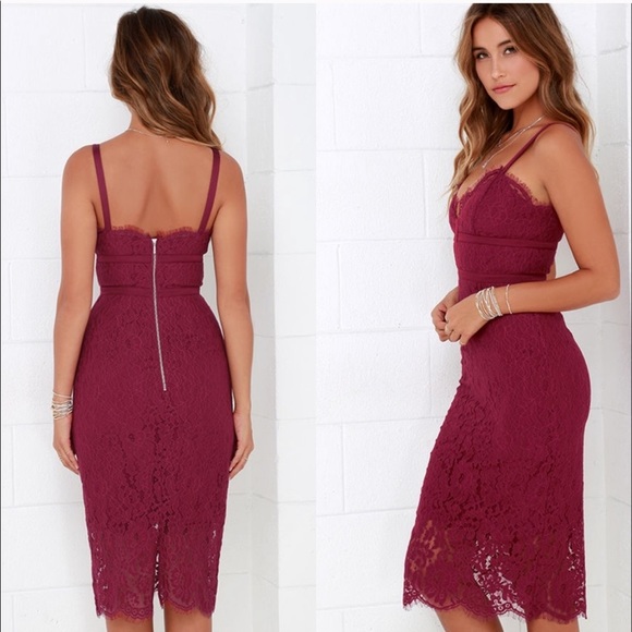 Keepsake Interlude Lace Bodycon Dress - Picture 3 of 5